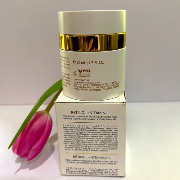 KATE SOMERVILLE +RETINOL VITAMIN C MOISTURIZER FIRM & BRIGHTEN! F/S 1.7 Oz. NIB! - Picture 13 of 14